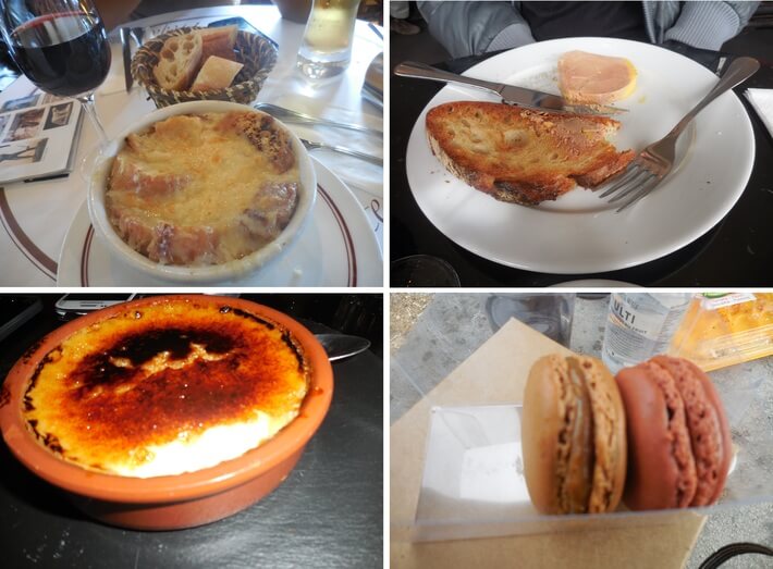 Comidas típicas francesas: sopa de cebola, foie gras, macarrons e creme brûlée