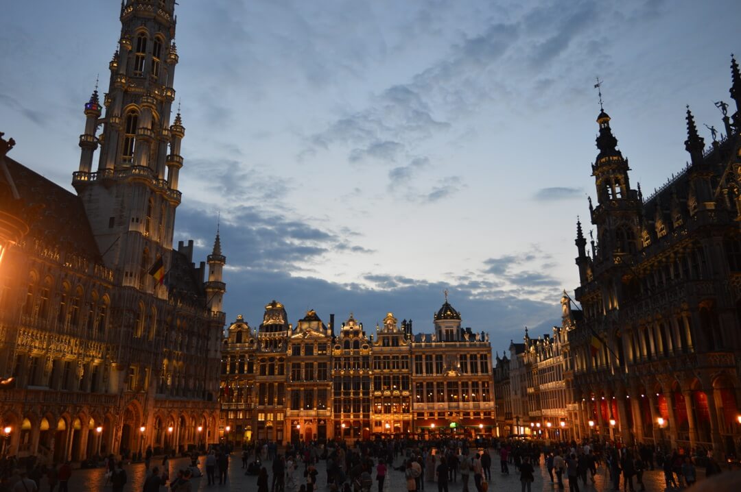 Gran Place durante a noite