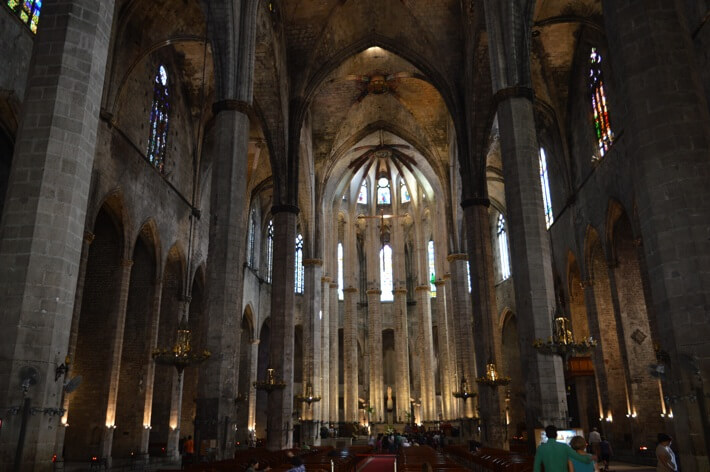 Interior da Igreja de Santa Maria do Mar