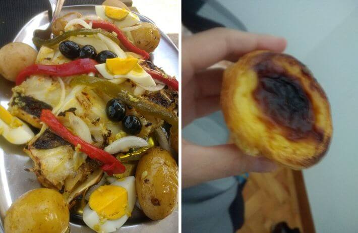 Prove o pastel de Belém e o Bacalhau português